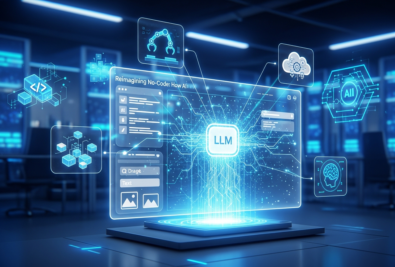 Reimagining No-Code: How AI App Creation Uses LLMs to Automate Everything