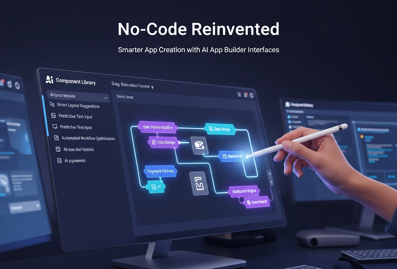 No-Code Reinvented: Smarter App Creation with AI App Builder Interfaces