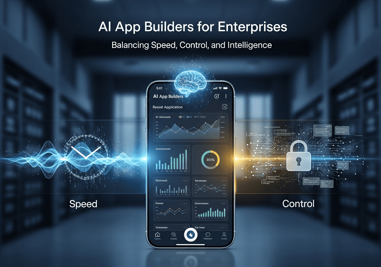 AI App Builders for Enterprises: Balancing Speed, Control, and Intelligence